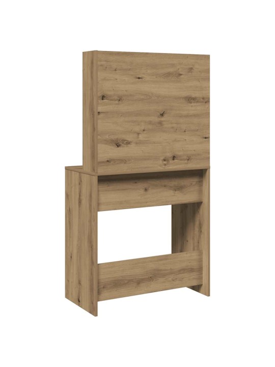 Toaletní stolek se zrcadlem dub artisan 74,5 x 40 x 141 cm