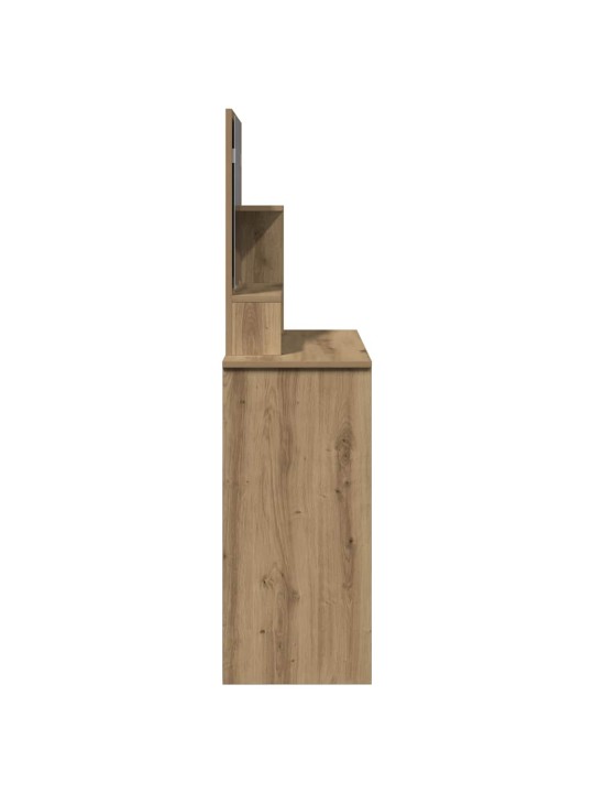Toaletní stolek se zrcadlem dub artisan 86,5x35x136 cm