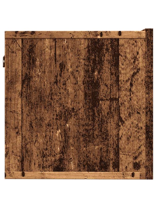 Tv skříňky nástěnné 2 ks old wood 80 x 30 x 30 cm