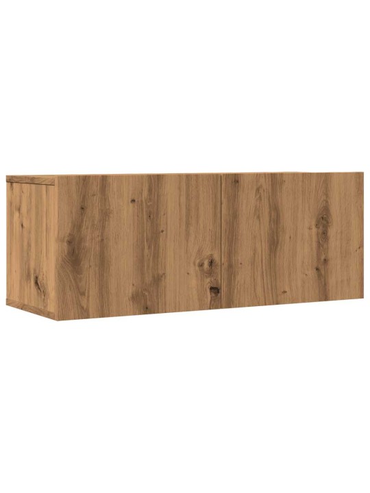 Tv skříňky nástěnné 2 ks dub artisan 80 x 30 x 30 cm