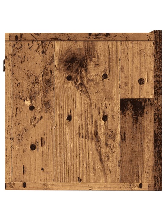 TV skříňky nástěnné 2 ks old wood 100 x 30 x 30 cm