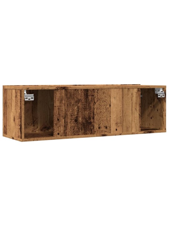 TV skříňky nástěnné 2 ks old wood 100 x 30 x 30 cm