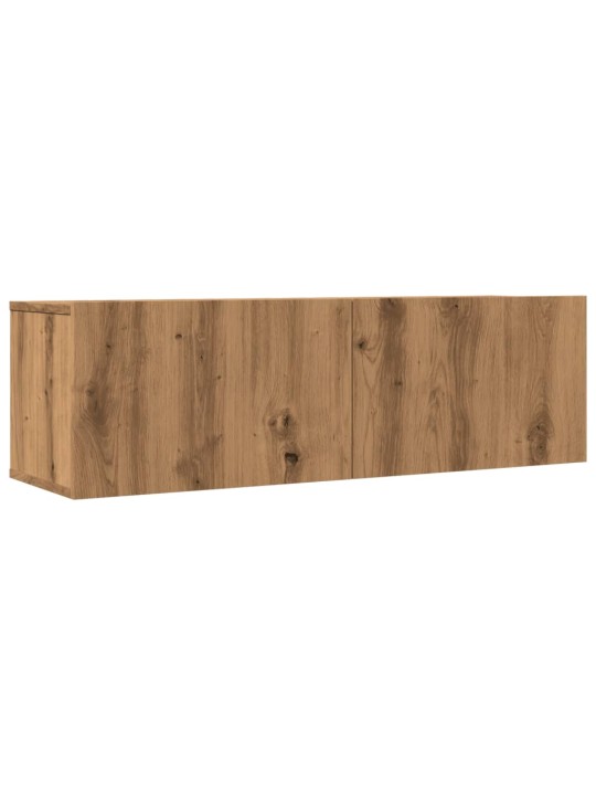 TV skříňky nástěnné 2 ks dub artisan 100 x 30 x 30 cm