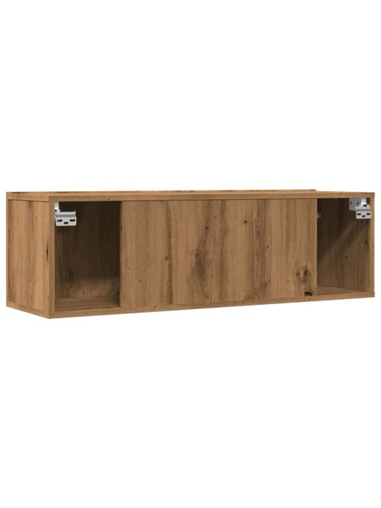 TV skříňky nástěnné 2 ks dub artisan 100 x 30 x 30 cm