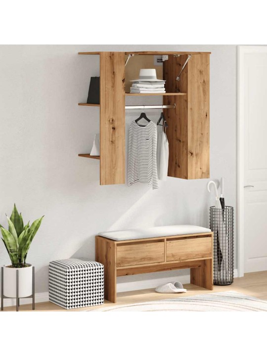 Skříň do předsíně dub artisan 97,5x37x99 cm kompozitní dřevo
