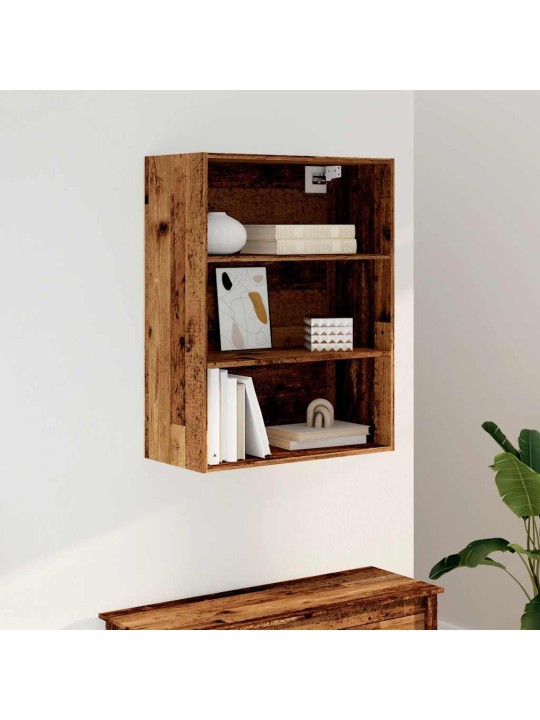 Závěsná nástěnná skříňka old wood 69,5 x 32,5 x 90 cm