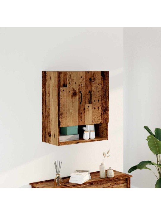 Nástěnná skříňka old wood 60 x 31 x 70 cm kompozitní dřevo