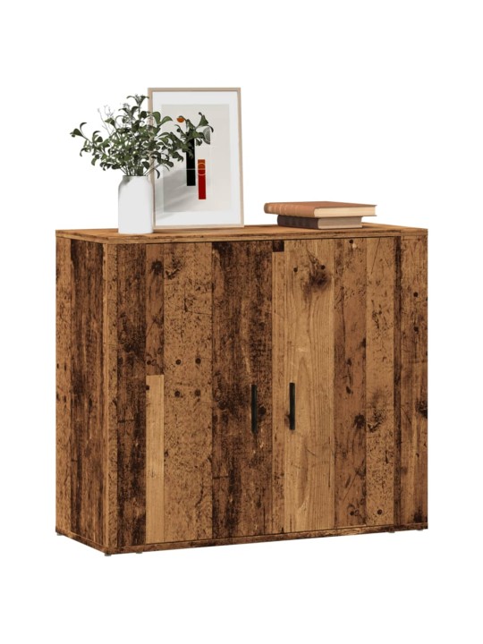 Příborník old wood 80x33x70 cm kompozitní dřevo