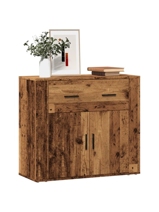 Příborník old wood 80x33x70 cm kompozitní dřevo