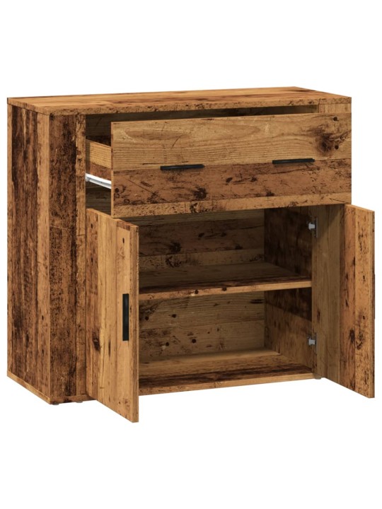 Příborník old wood 80x33x70 cm kompozitní dřevo