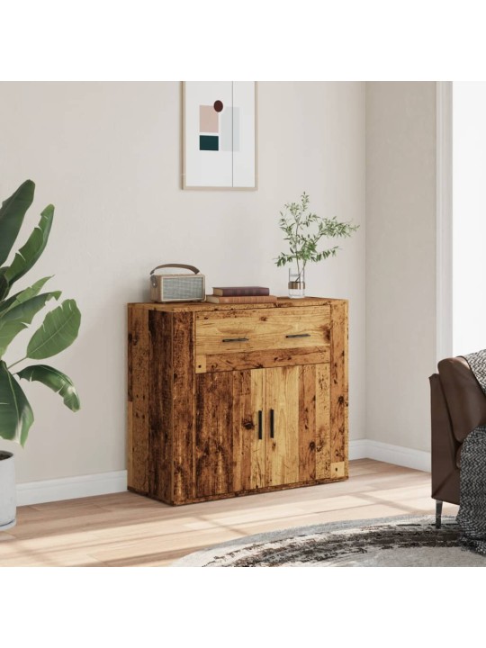 Příborník old wood 80x33x70 cm kompozitní dřevo