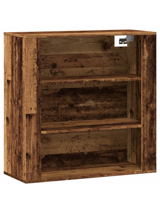 Nástěnná skříňka old wood 80 x 33 x 80 cm kompozitní dřevo