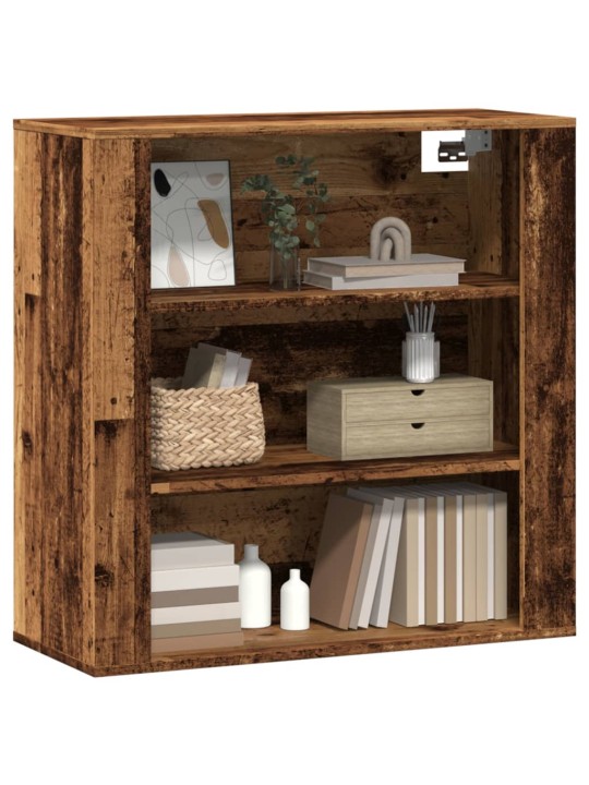 Nástěnná skříňka old wood 80 x 33 x 80 cm kompozitní dřevo