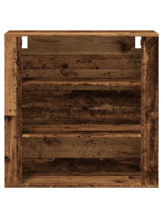 Nástěnná skříňka old wood 80 x 33 x 80 cm kompozitní dřevo