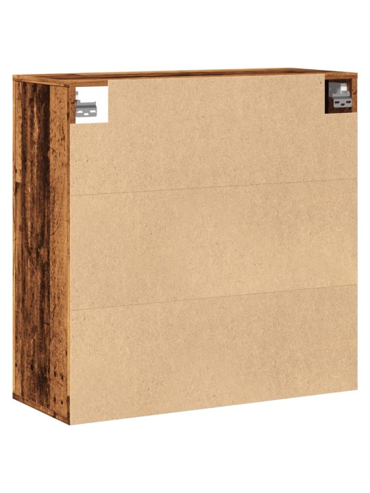 Nástěnná skříňka old wood 80 x 33 x 80 cm kompozitní dřevo