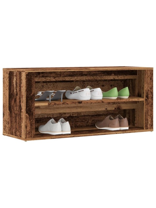 Botník old wood 100 x 35 x 45 cm kompozitní dřevo