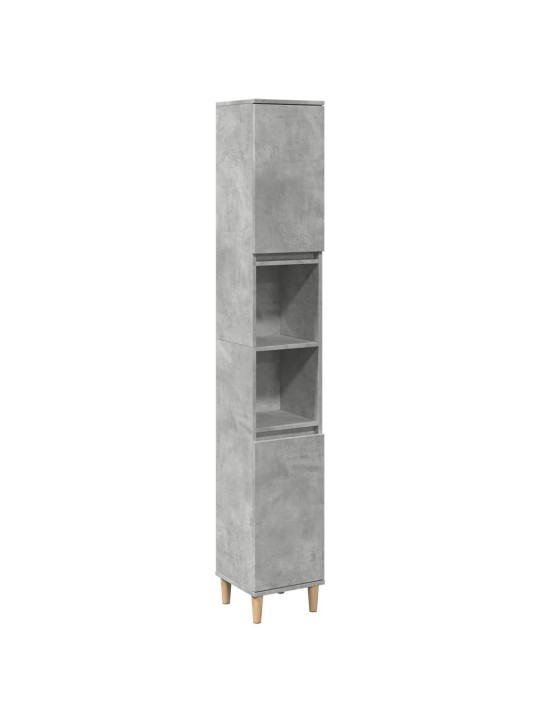 Koupelnová skříňka betonově šedá 30x30x190 cm kompozitní dřevo