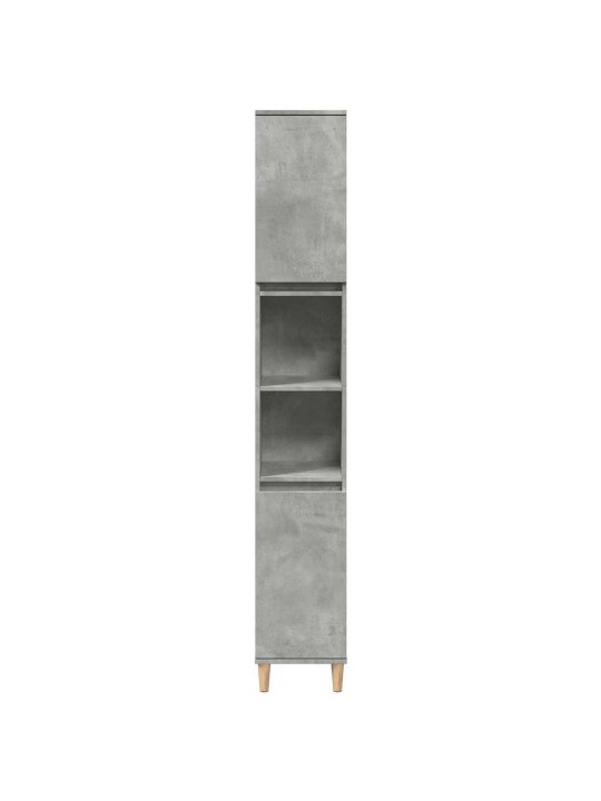 Koupelnová skříňka betonově šedá 30x30x190 cm kompozitní dřevo