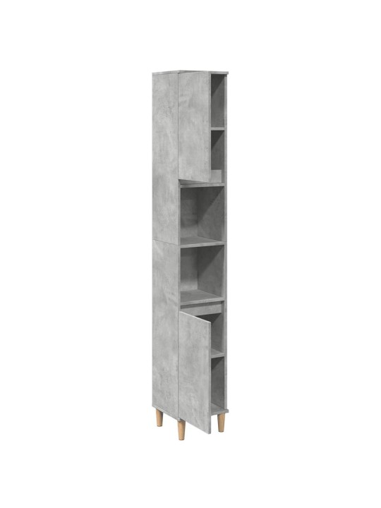 Koupelnová skříňka betonově šedá 30x30x190 cm kompozitní dřevo