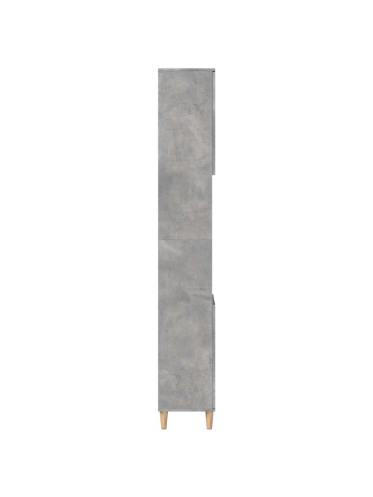 Koupelnová skříňka betonově šedá 30x30x190 cm kompozitní dřevo