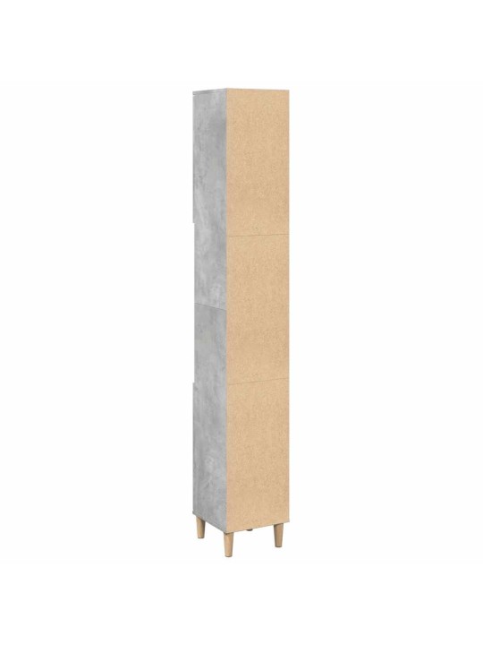 Koupelnová skříňka betonově šedá 30x30x190 cm kompozitní dřevo