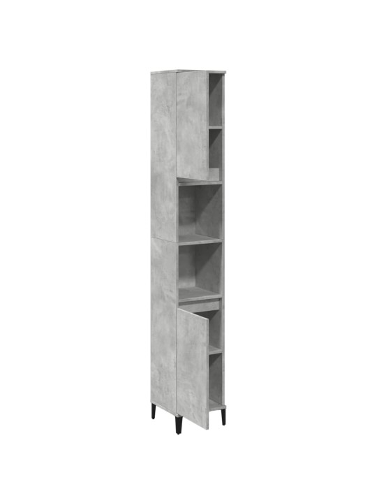 Koupelnová skříňka betonově šedá 30x30x190 cm kompozitní dřevo