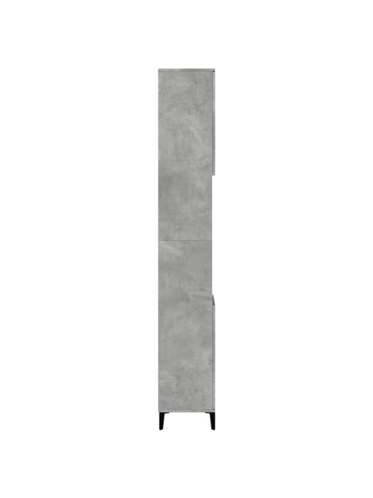 Koupelnová skříňka betonově šedá 30x30x190 cm kompozitní dřevo