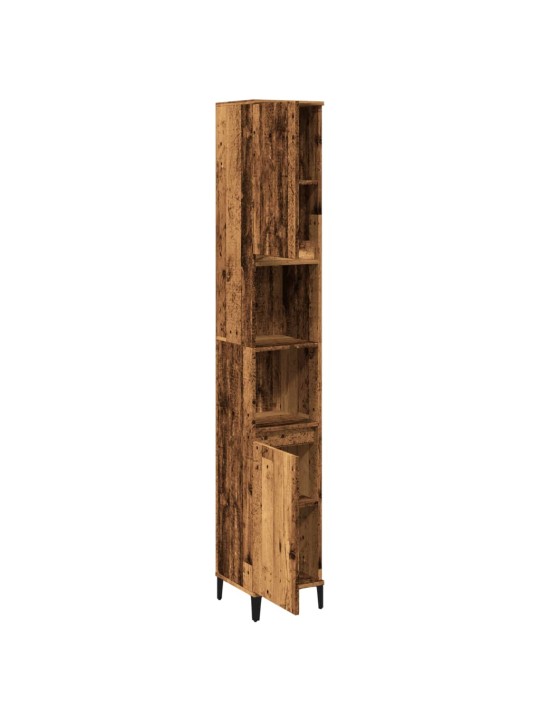 Koupelnová skříňka old wood 30 x 30 x 190 cm kompozitní dřevo