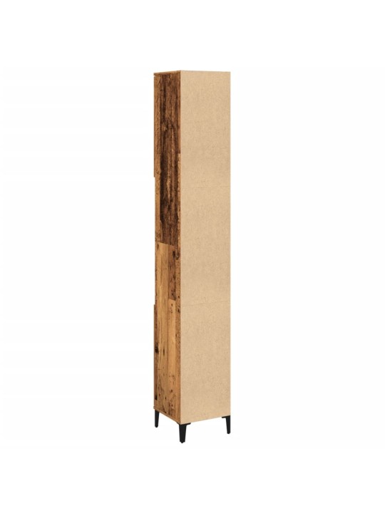 Koupelnová skříňka old wood 30 x 30 x 190 cm kompozitní dřevo