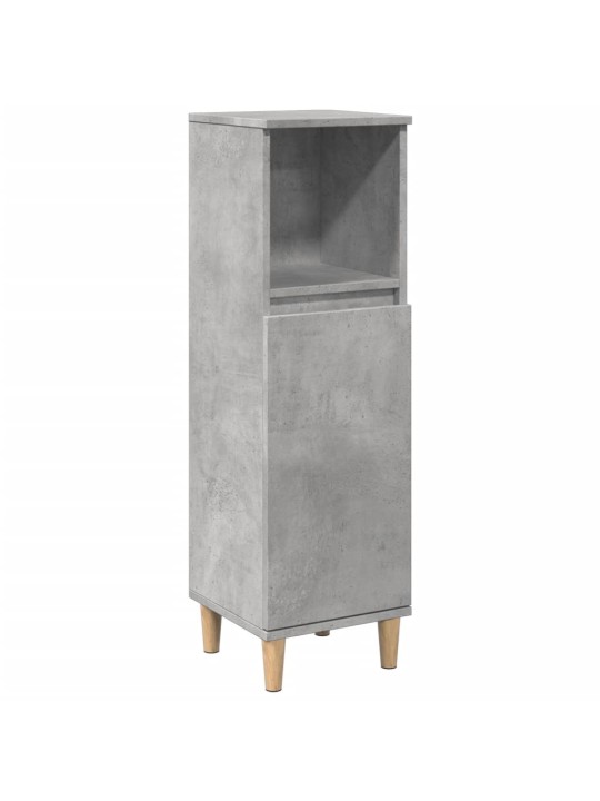 Koupelnová skříňka betonově šedá 30x30x100 cm kompozitní dřevo