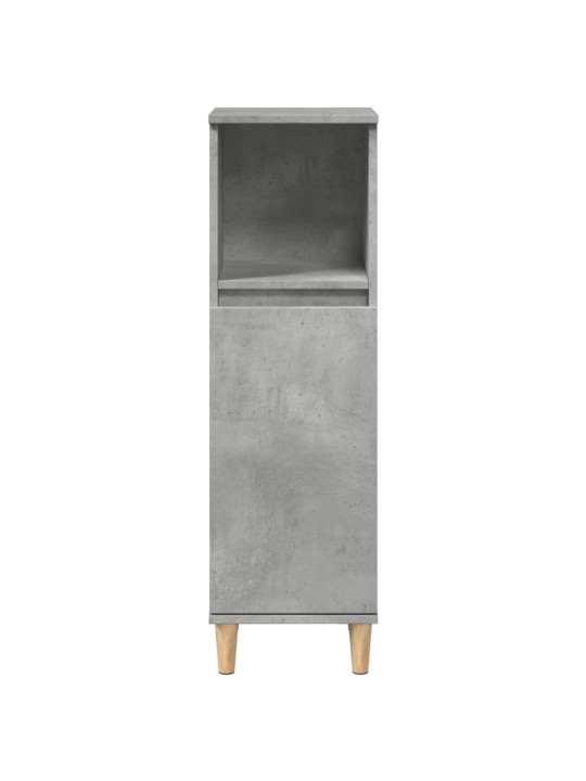 Koupelnová skříňka betonově šedá 30x30x100 cm kompozitní dřevo