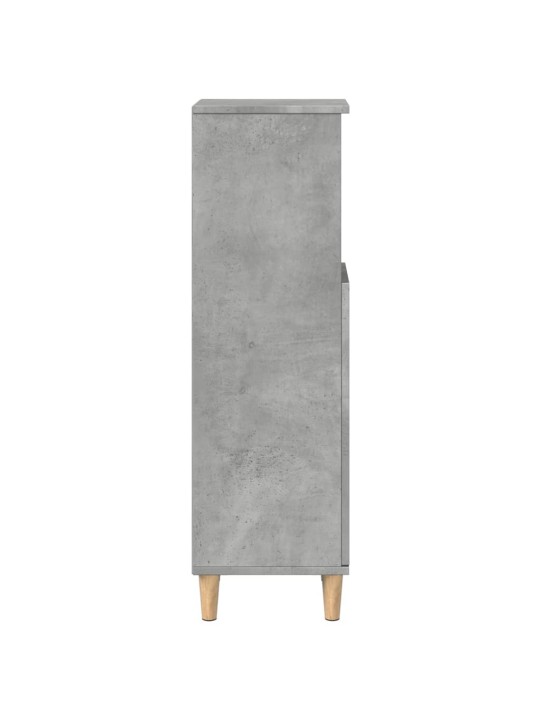 Koupelnová skříňka betonově šedá 30x30x100 cm kompozitní dřevo