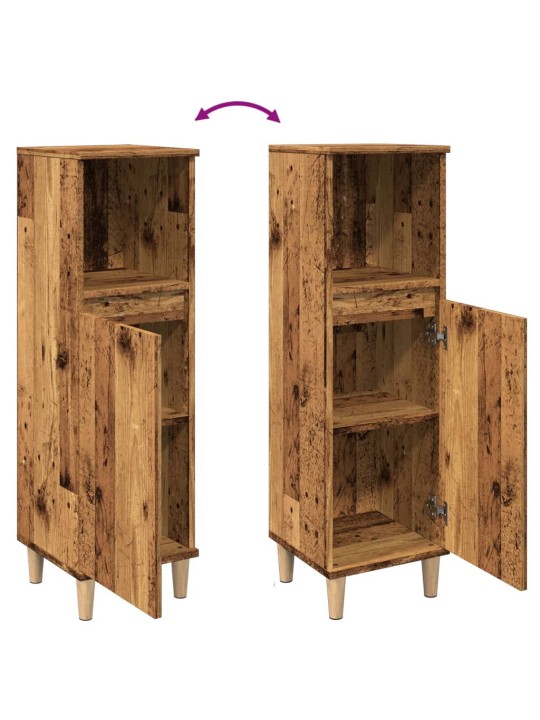 Koupelnová skříňka old wood 30 x 30 x 100 cm kompozitní dřevo
