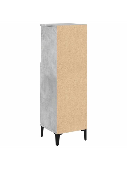 Koupelnová skříňka betonově šedá 30x30x100 cm kompozitní dřevo