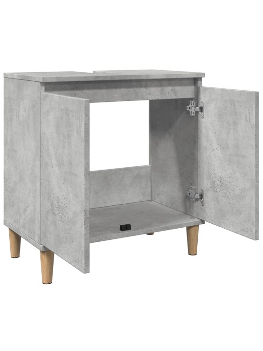 Skříňka pod umyvadlo betonově šedá 58x33x60 cm kompozitní dřevo