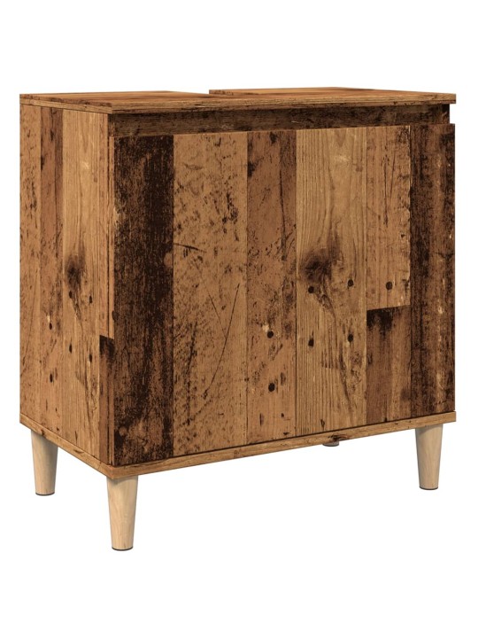 Skříňka pod umyvadlo old wood 58 x 33 x 60 cm kompozitní dřevo