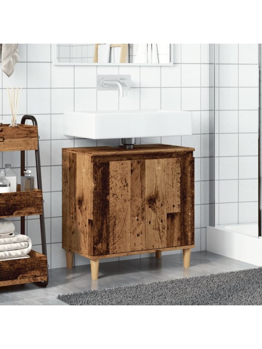 Skříňka pod umyvadlo old wood 58 x 33 x 60 cm kompozitní dřevo