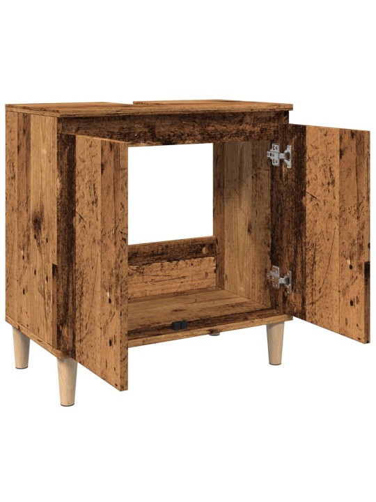 Skříňka pod umyvadlo old wood 58 x 33 x 60 cm kompozitní dřevo