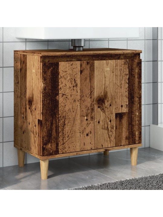 Skříňka pod umyvadlo old wood 58 x 33 x 60 cm kompozitní dřevo