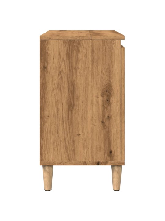 Skříňka pod umyvadlo dub artisan 58x33x60 cm kompozitní dřevo