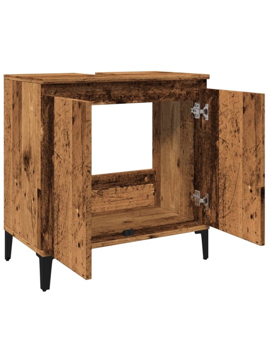 Skříňka pod umyvadlo old wood 58 x 33 x 60 cm kompozitní dřevo