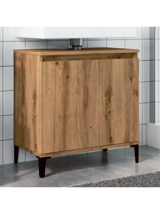 Skříňka pod umyvadlo dub artisan 58x33x60 cm kompozitní dřevo