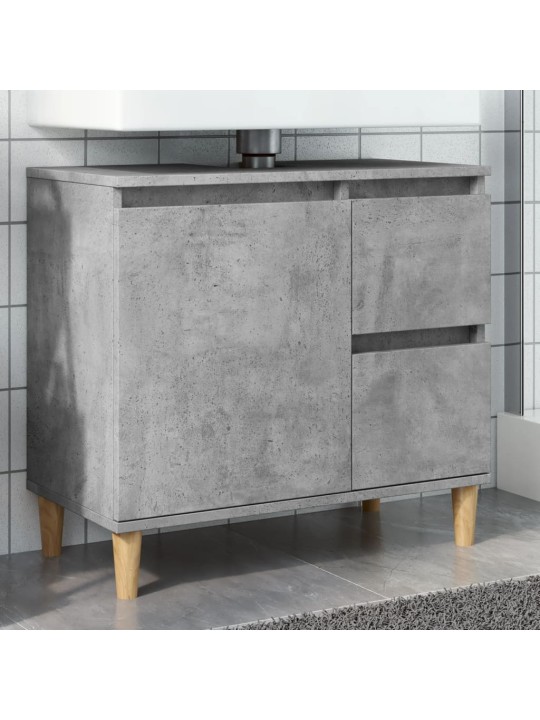 Skříňka pod umyvadlo betonově šedá 65x33x60 cm kompozitní dřevo