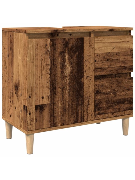 Skříňka pod umyvadlo old wood 65 x 33 x 60 cm kompozitní dřevo