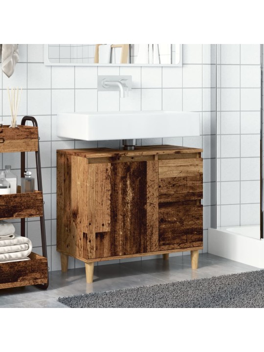 Skříňka pod umyvadlo old wood 65 x 33 x 60 cm kompozitní dřevo