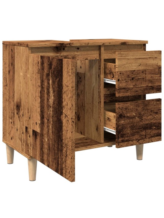 Skříňka pod umyvadlo old wood 65 x 33 x 60 cm kompozitní dřevo