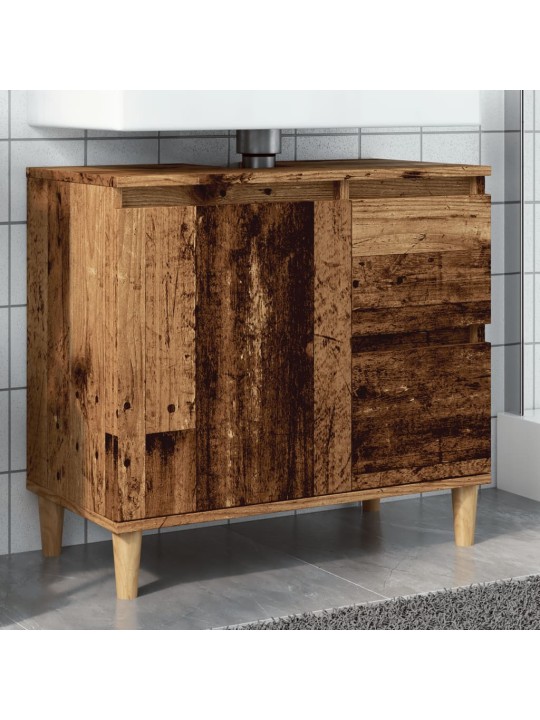 Skříňka pod umyvadlo old wood 65 x 33 x 60 cm kompozitní dřevo