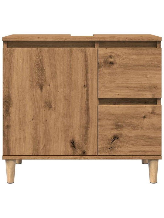 Skříňka pod umyvadlo dub artisan 65x33x60 cm kompozitní dřevo