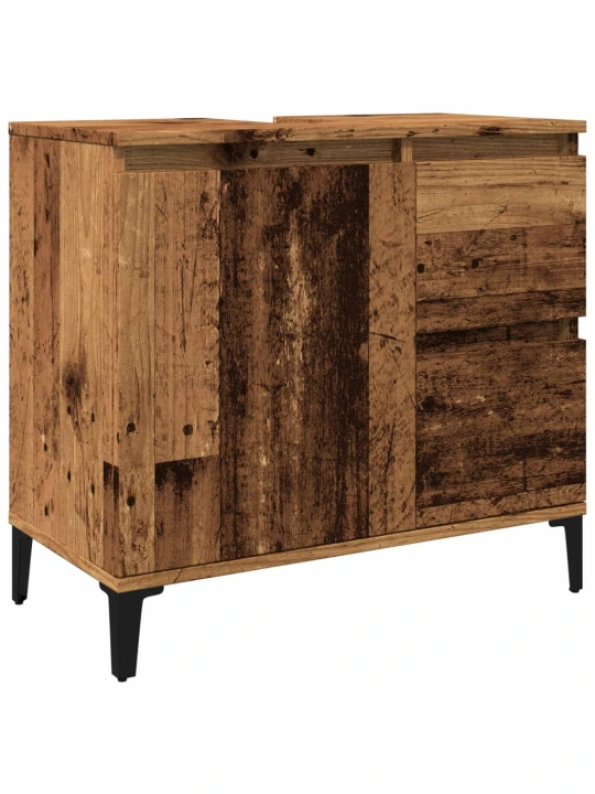 Skříňka pod umyvadlo old wood 65 x 33 x 60 cm kompozitní dřevo