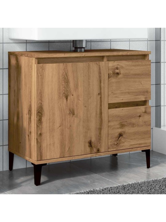 Skříňka pod umyvadlo dub artisan 65x33x60 cm kompozitní dřevo